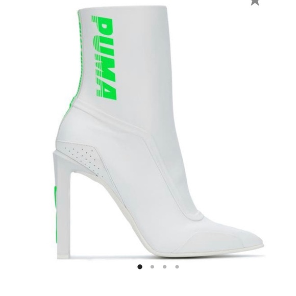 SOLD! 💚FENTY X PUMA: Neon Casual Logo Boots - Picture 3 of 8